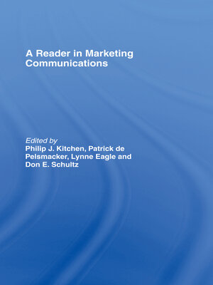 cover image of A Reader in Marketing Communications